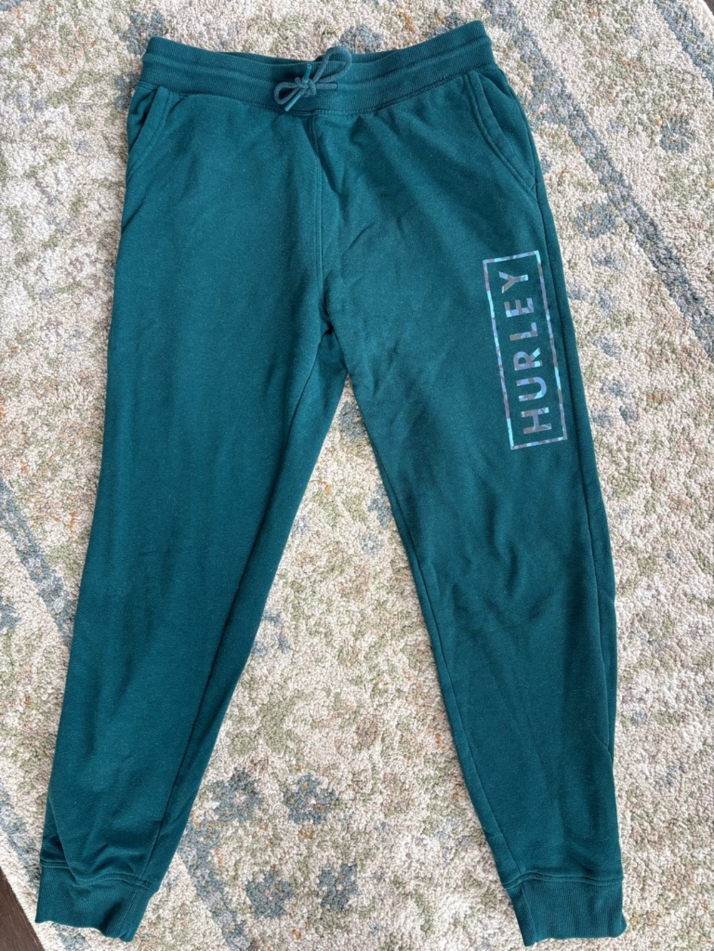 Hurley Teal Green Men’s Jogger Sweatpants